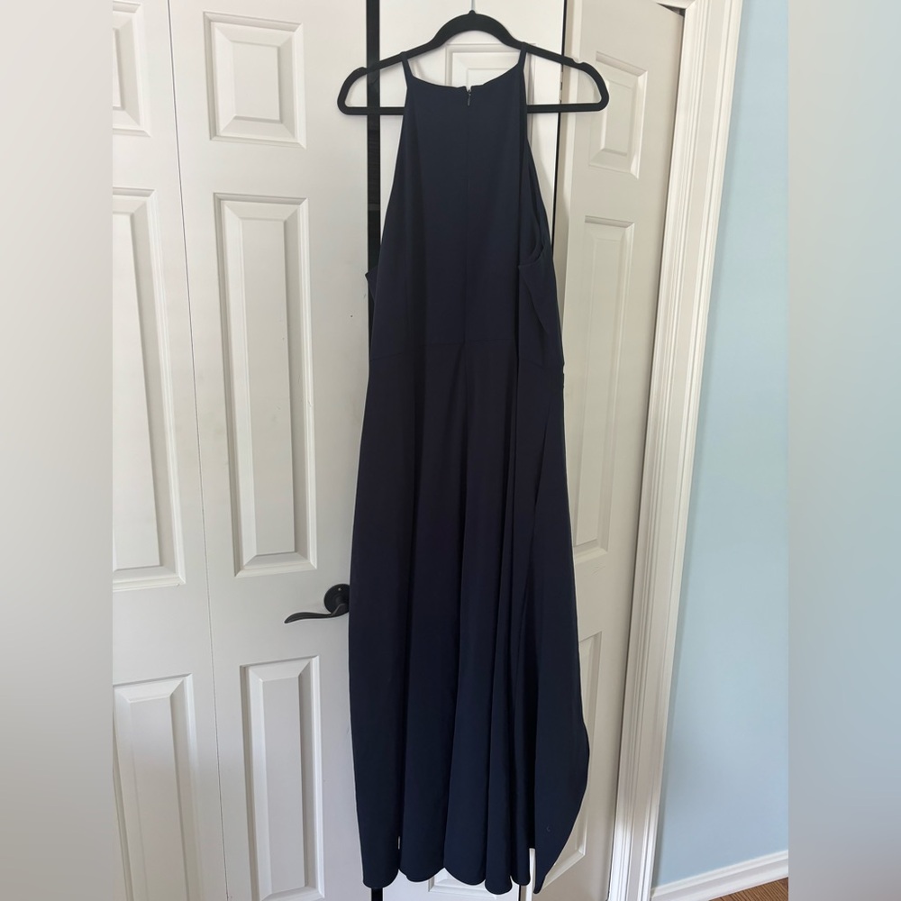 BADGLEY MISCHKA Midnight Blue Backless Dress NEW LOWER PRICE
